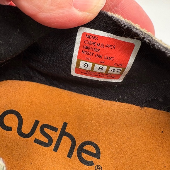 Cushe Slipper Mossy Oak Casual Comfort Slip Ons Brown/Camo Mens Size 9 - Picture 3 of 9